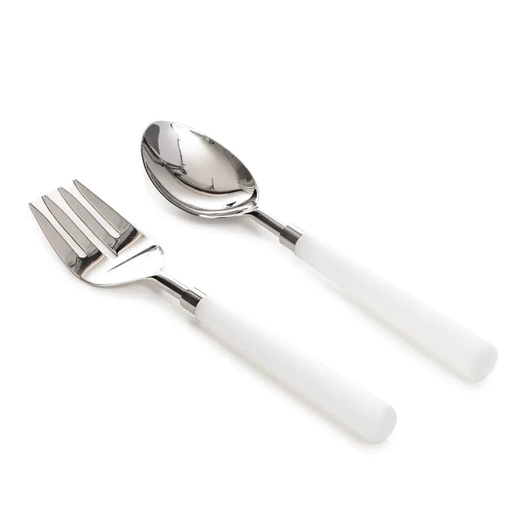 Salad Servers - Bright White
