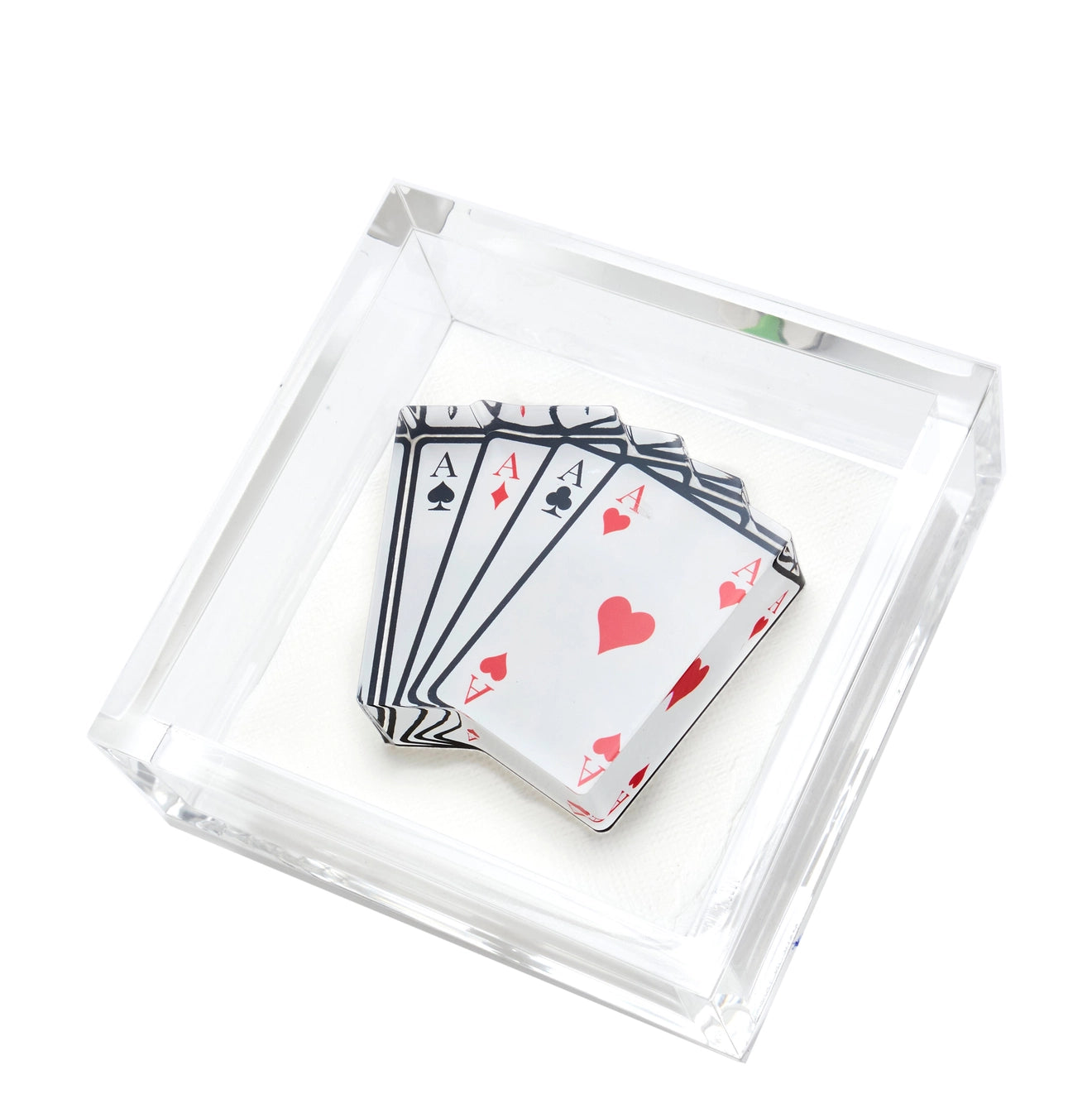 Cocktail Napkin Holder - Aces