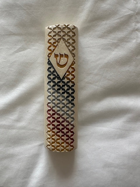 Mezuzah - Jerusalem Stone with Etchings
