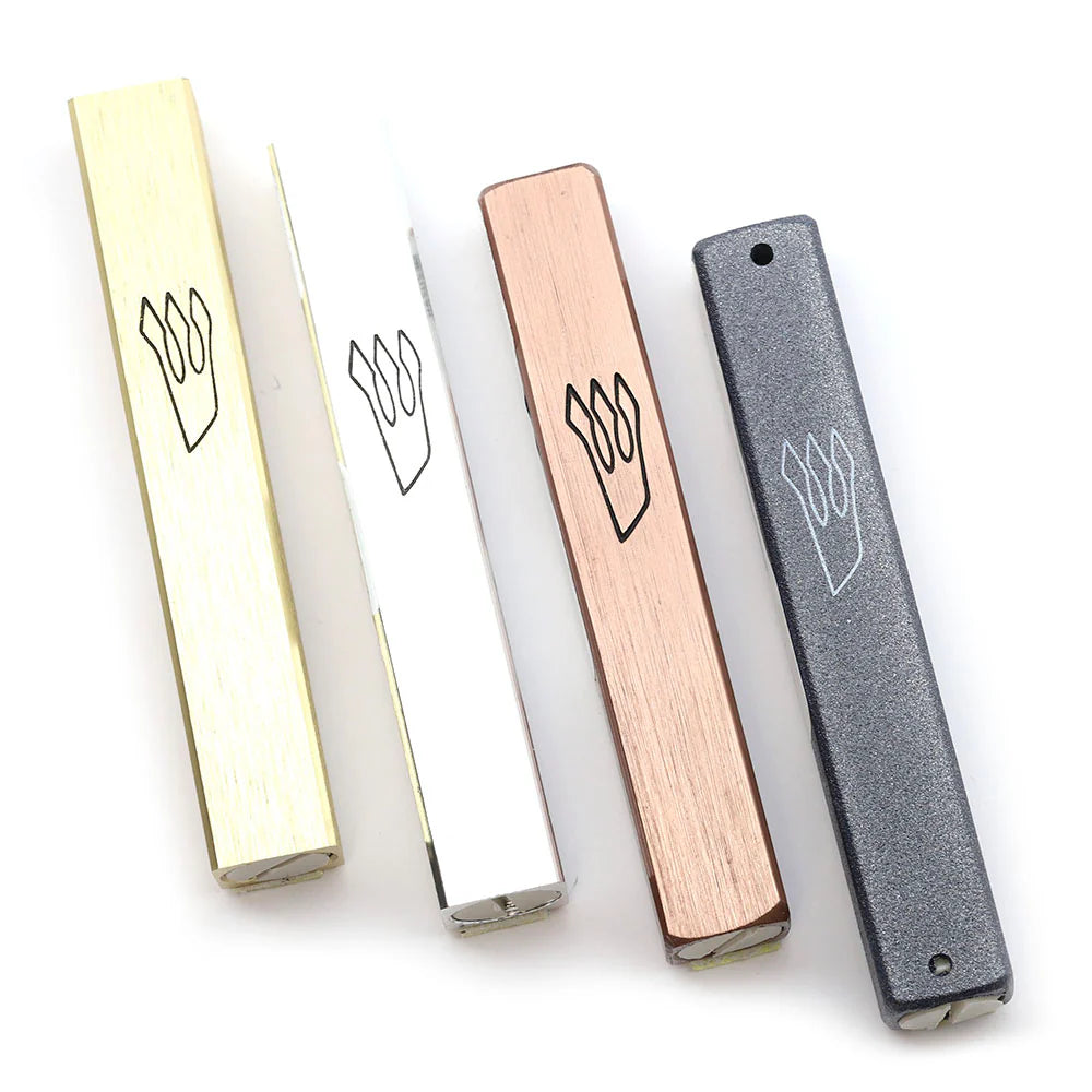 Mezuzah - Bronze Brushed Aluminum - 4"
