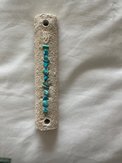 Mezuzzah - Dead Sea Stone (Turquoise)