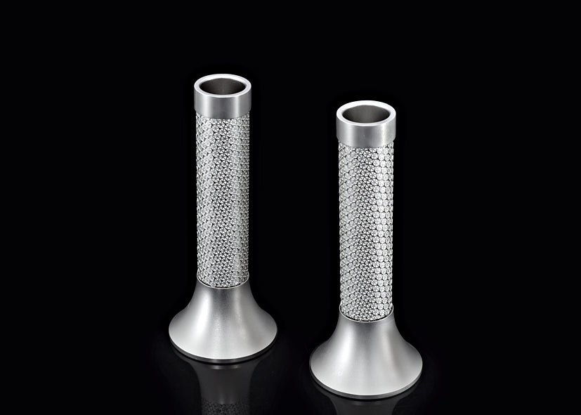 Candlesticks - White Lexie by Metalace