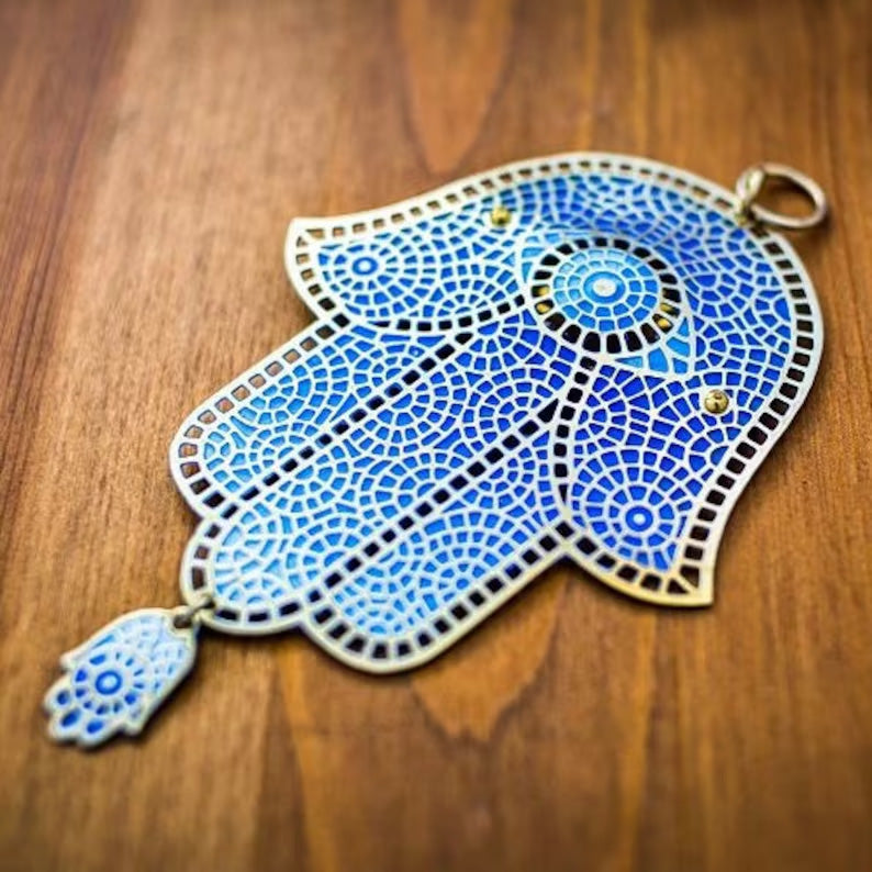 Hamsa - Orit Grader Brass Spiral Eye
