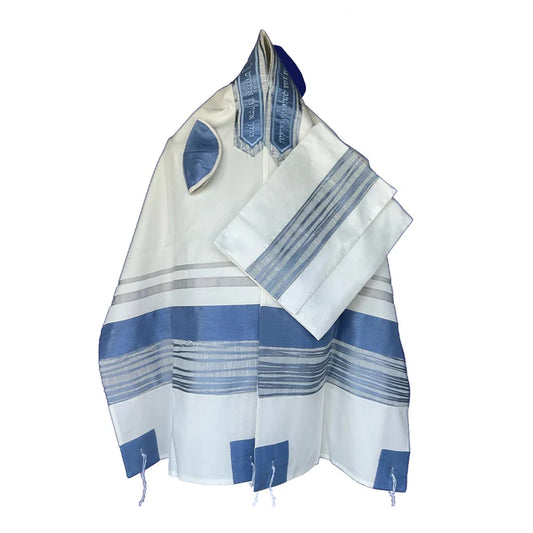 Tallit - Light Blue Wave