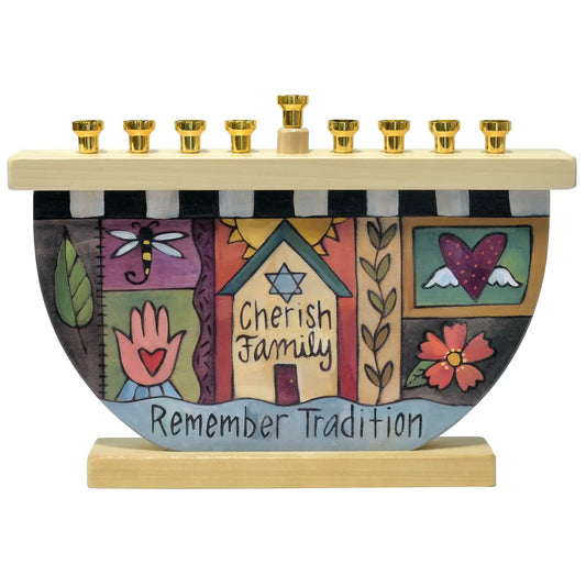 Menorah - "Chag Sameach" by Sticks
