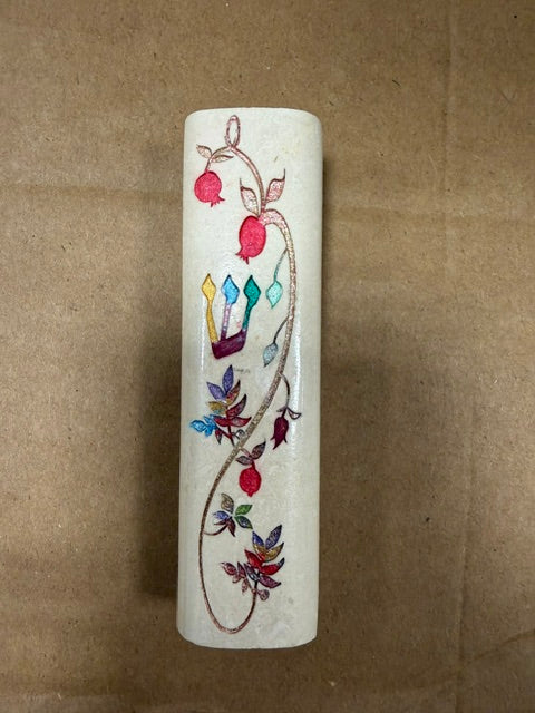 Mezuzah - Etched Jerusalem Stone