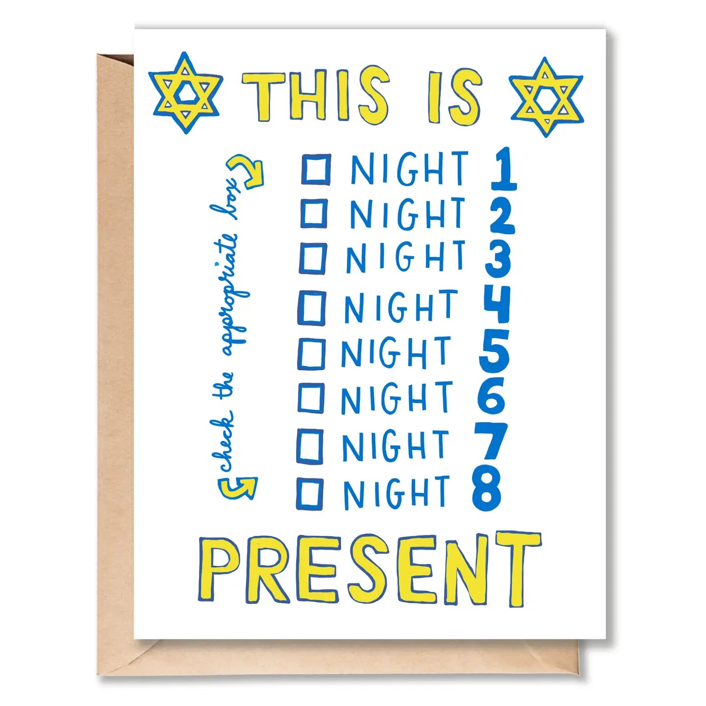 Card - Hanukkah (Check the Box)