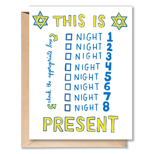 Card - Hanukkah (Check the Box)