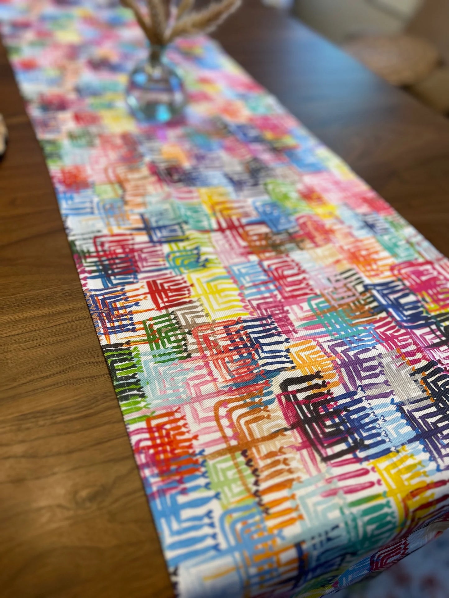 Table Runner - Heart Menorah - Long