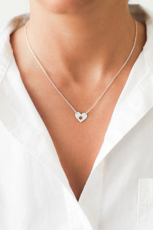 Necklace - Israel at Heart Silver