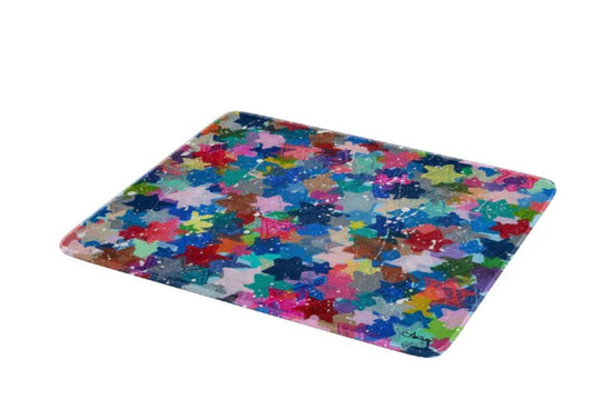 Challah Tray - Jewish Stars Splatter
