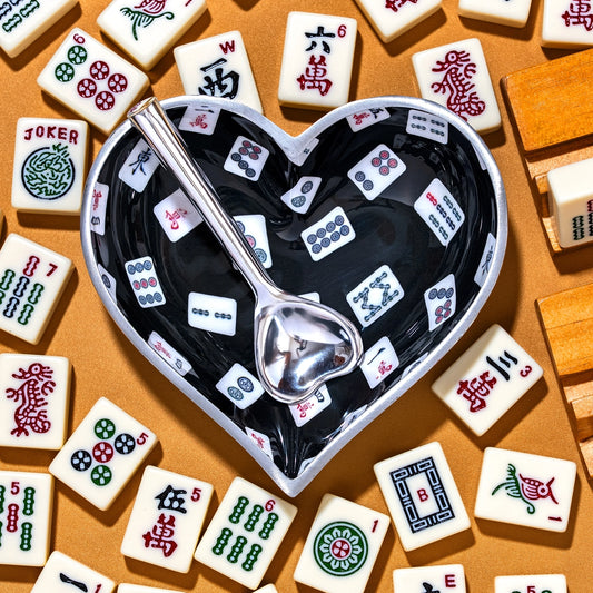 Happy Mah Jongg Heart - With Spoon