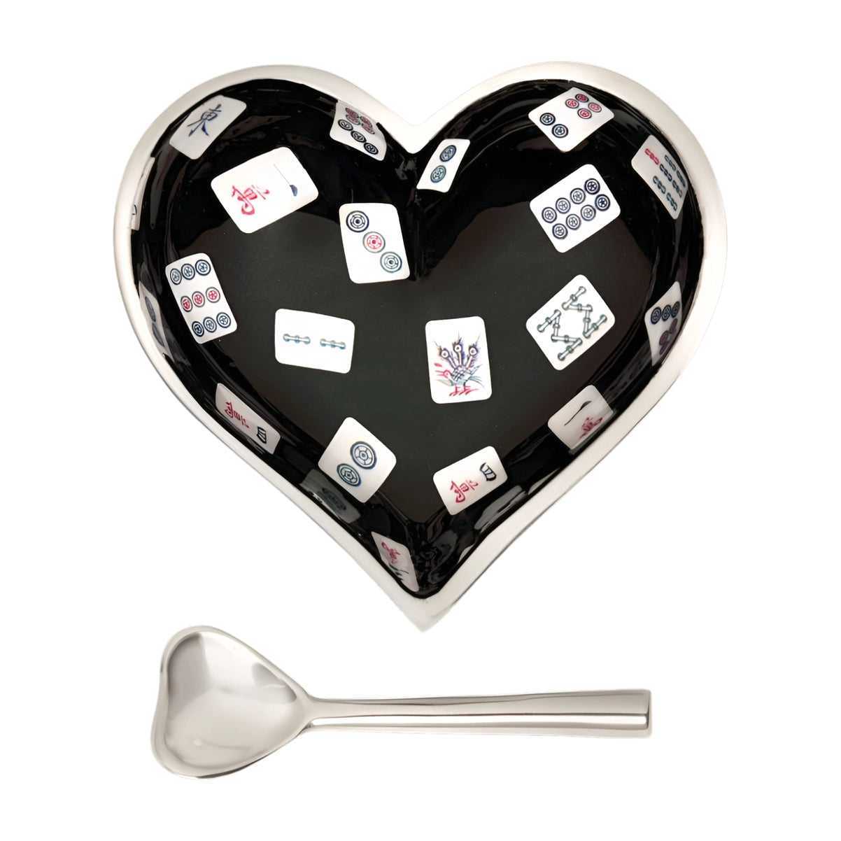 Happy Mah Jongg Heart - With Spoon