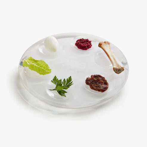 Seder Plate - White Acrylic by Apeloig