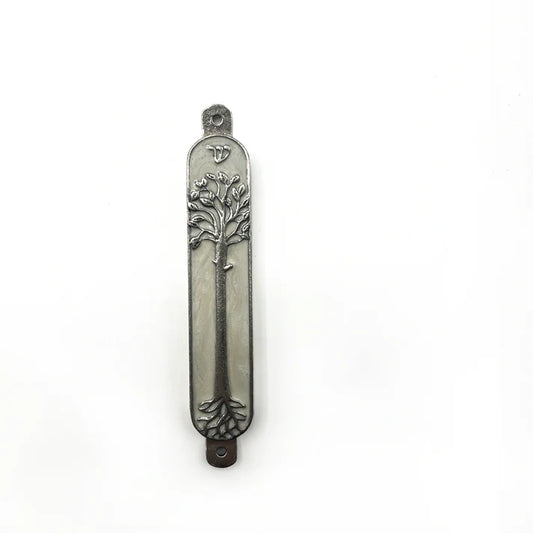 Mezuzah - Tree of Life (White)