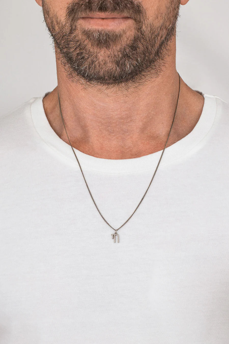 Necklace - Unisex Chai Silver