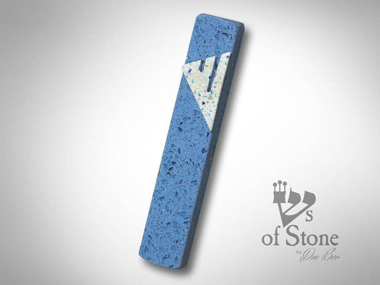 Mezuzah - Blue Terrazzo