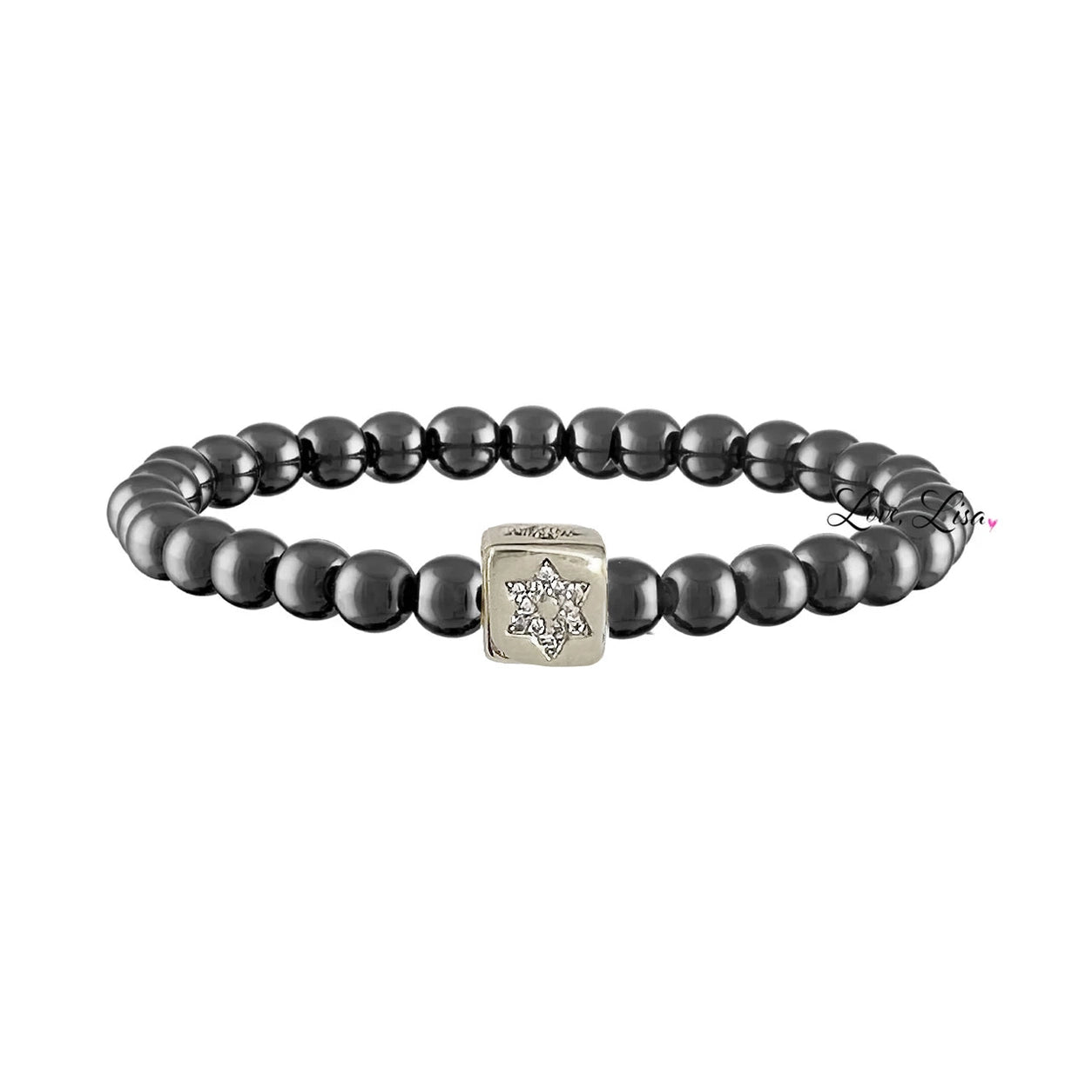 Bracelet - Emily Star of David (Gunmetal)