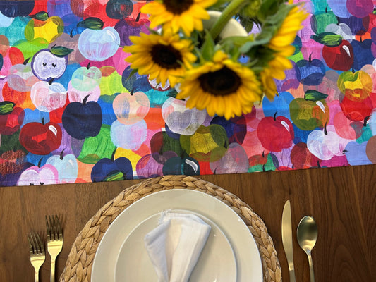 Table Runner - Rainbow Apple - Short