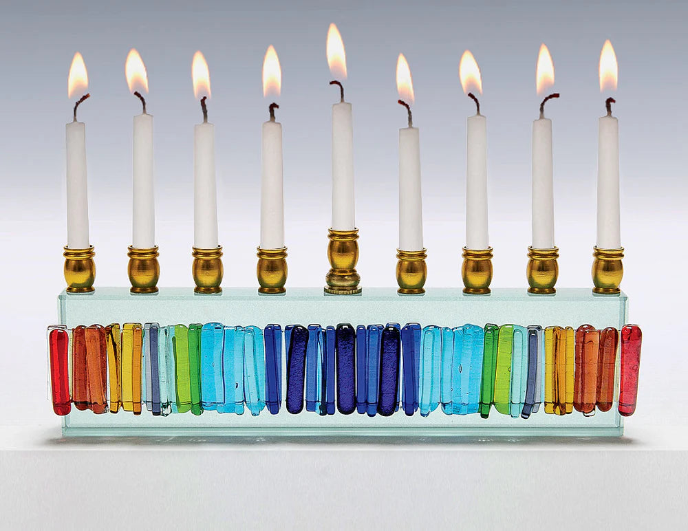 Menorah - Rainbow Icicle