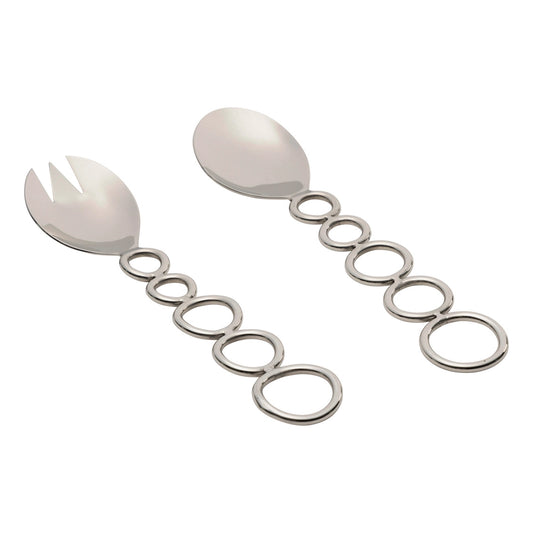Sphere Salad Servers - Stainless