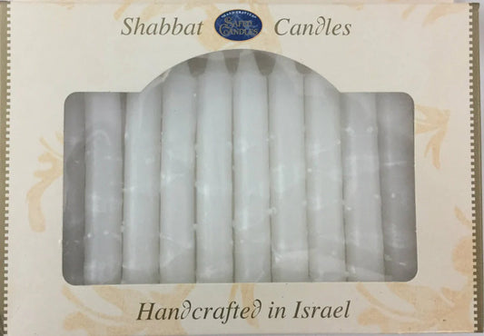 Shabbat Candles - White