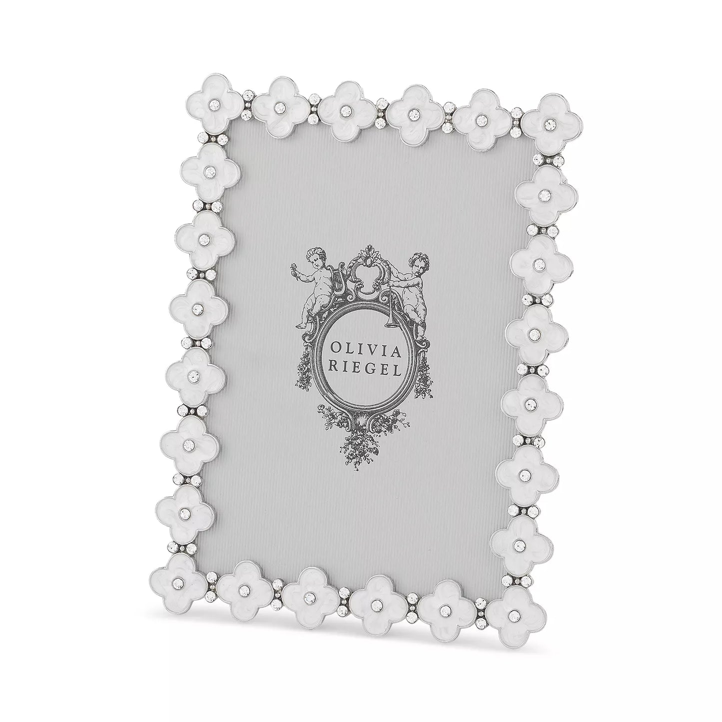 Frame - Olivia Riegel Enamel Clover White - 5 x 7